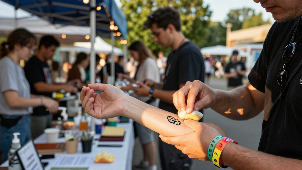 custom logo temporary tattoos for events