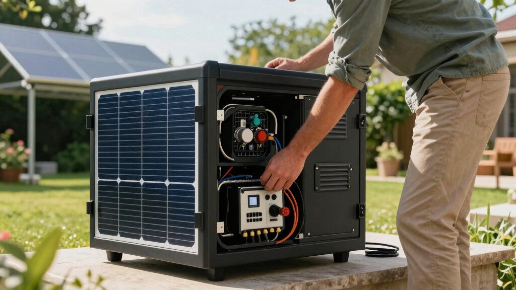 solar-powered backup generators