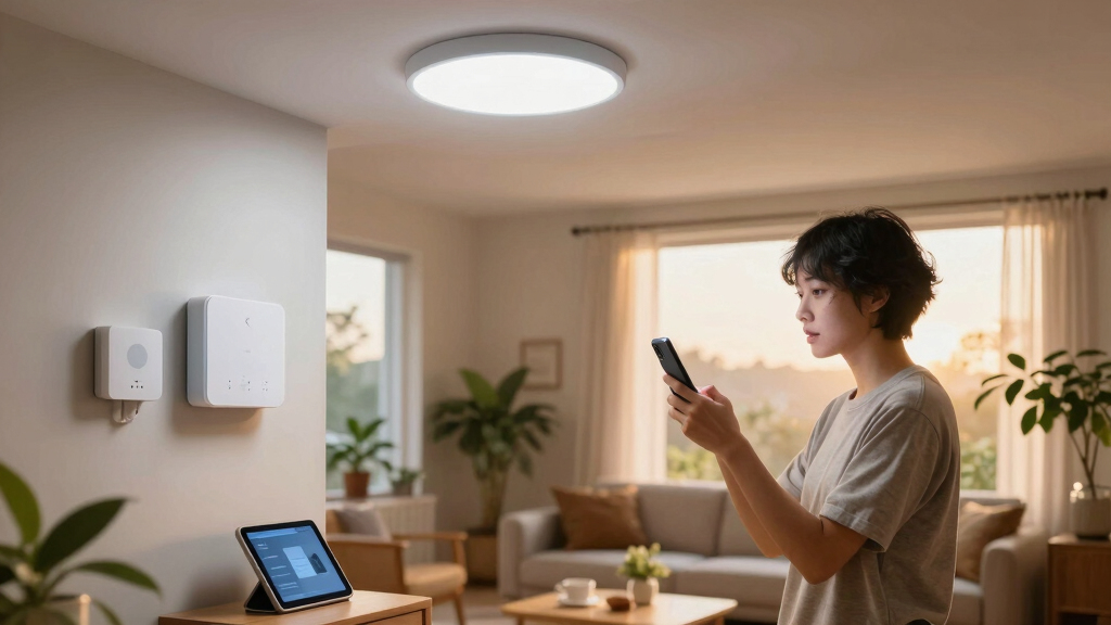 smart home voice-controlled lighting