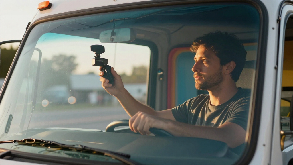 best front interior dash cam for food truck driver