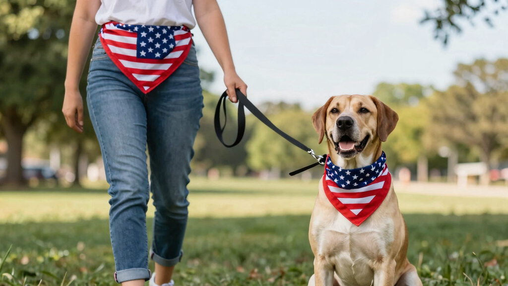 dog patriotic bandanas