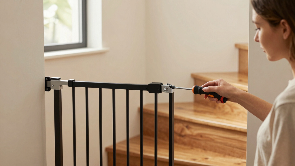 hardware mounted baby gates forof stairs premium