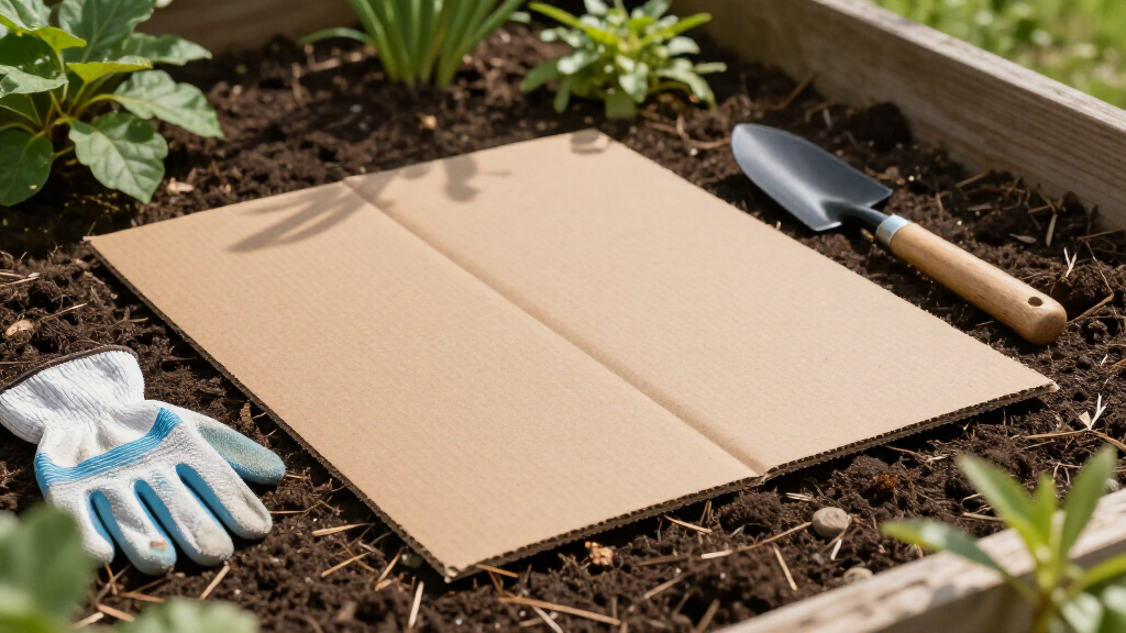 best cardboard garden mulch