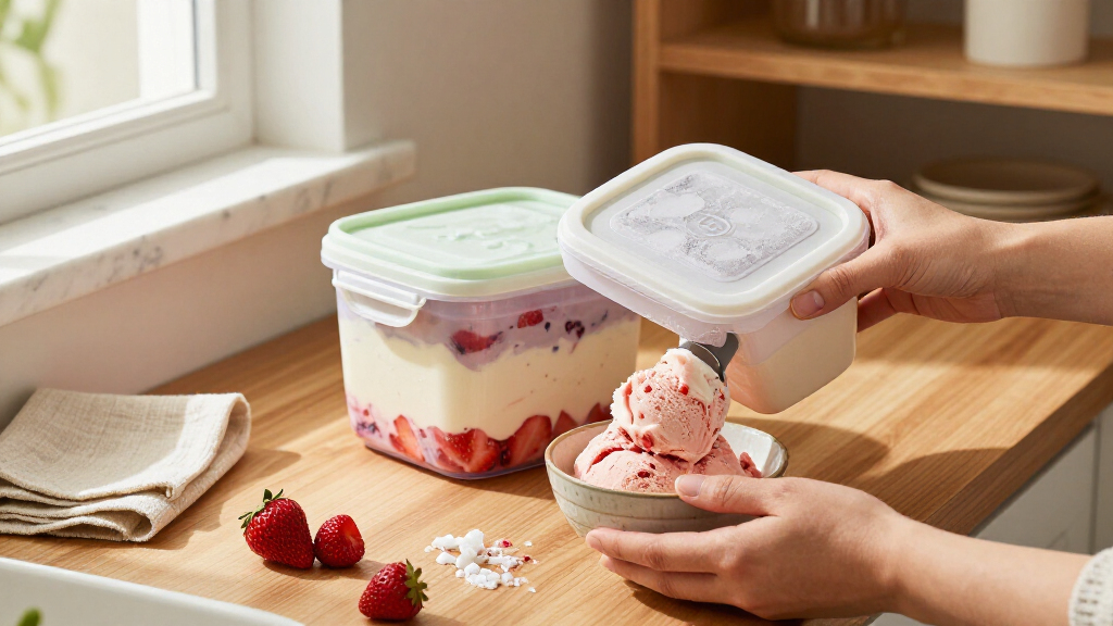 ice cream storage containers