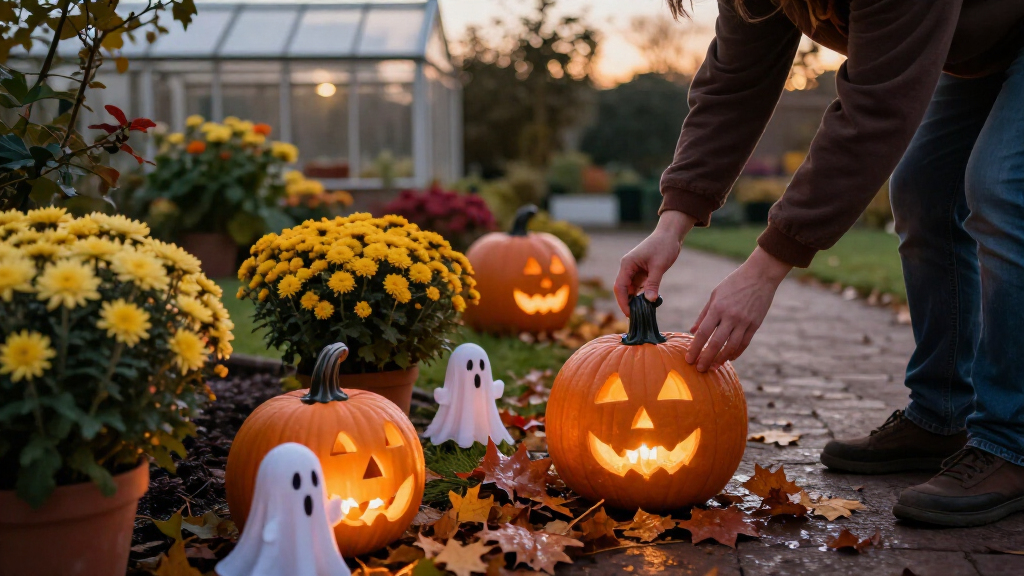 Halloween garden decorations