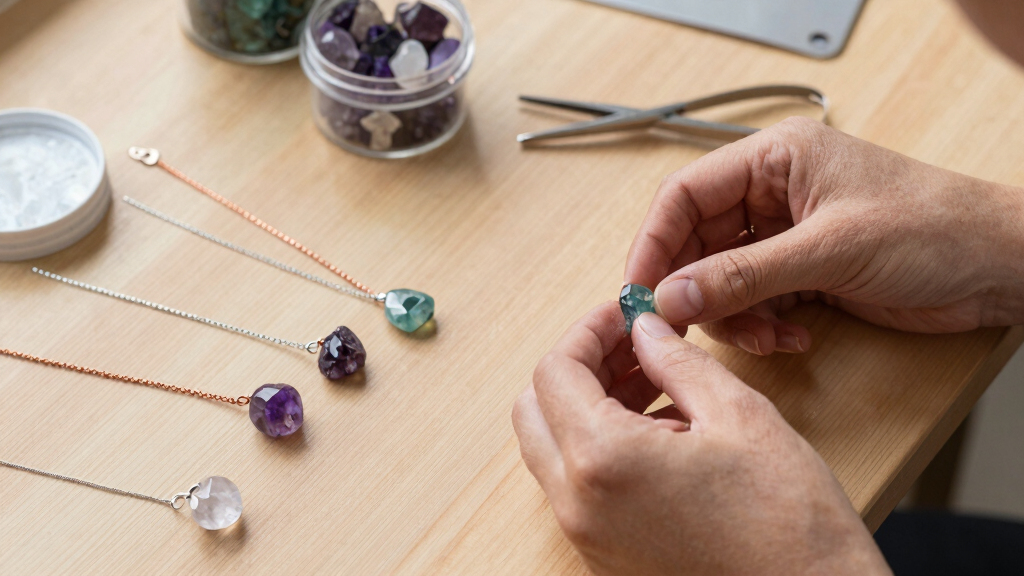 crystal healing jewelry