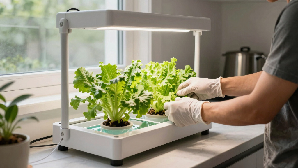 best hydroponic shelf with enclosed lighting