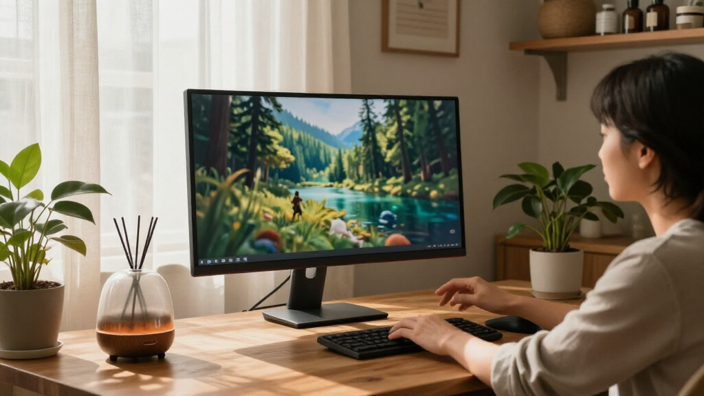curved monitors for immersive viewing