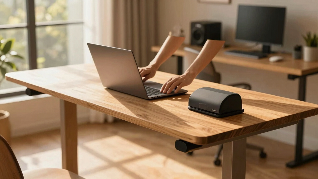solid wood standing desk