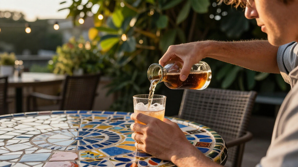 outdoor mosaic dining tables