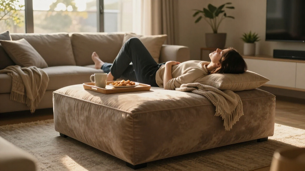best oversized ottomans for living rooms