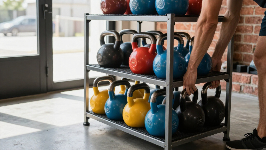 kettlebell storage racks multi tier
