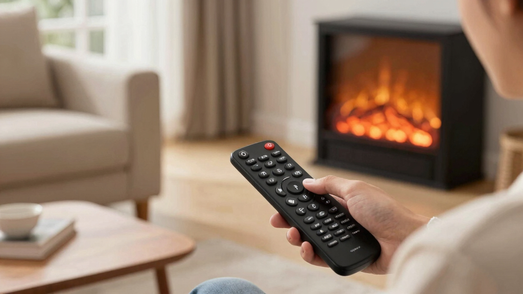 electric fireplace remote controls