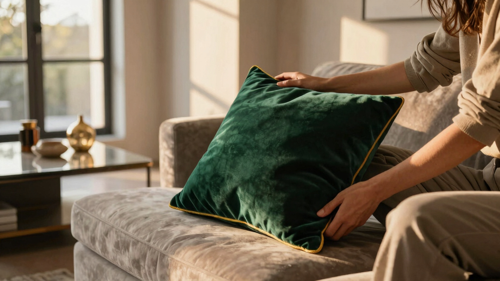 luxury velvet throw pillows