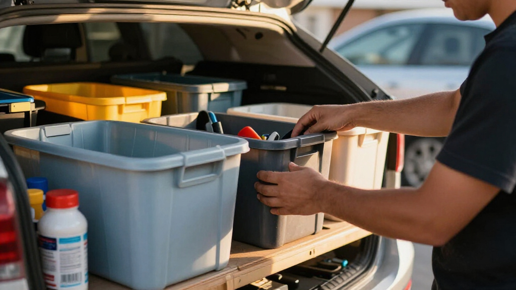 car organization and storage bins