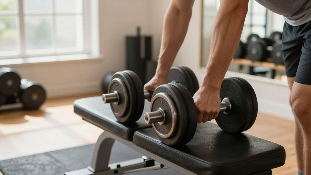 adjustable dumbbell set