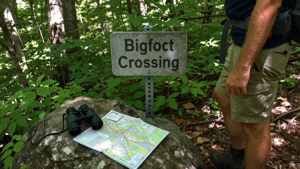 bigfoot crossing metal signs
