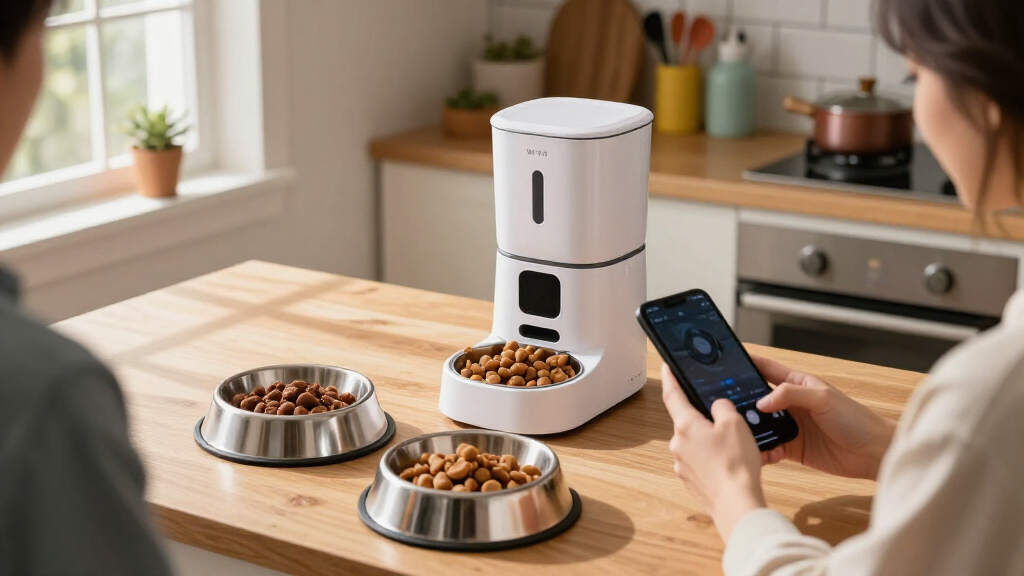 best Wi-Fi automatic dog feeder with two bowls
