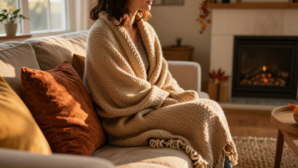 cozy fall throw blankets