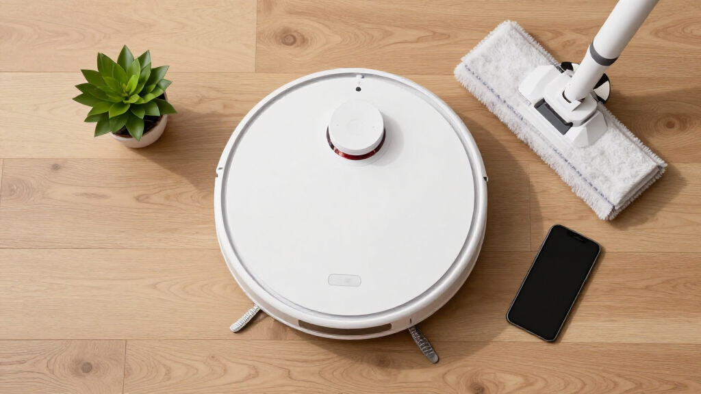 robot vacuum with mop and drying dock