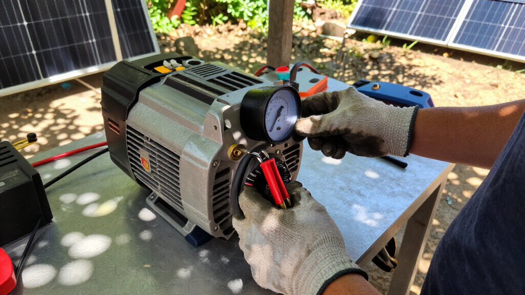 electric start generator voltage meter