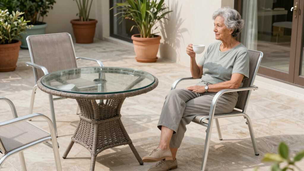 senior-friendly outdoor patio furniture