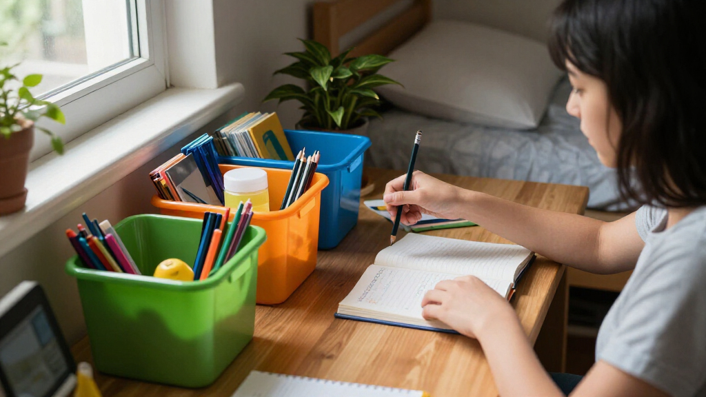 student desk organization bins