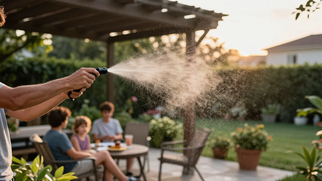 patio misting systems for heat relief