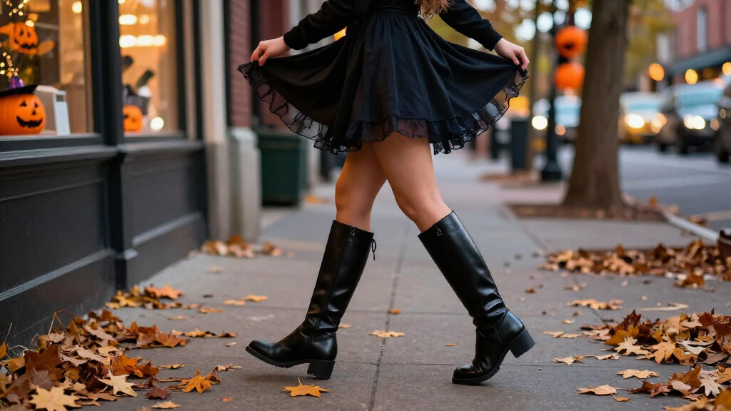 halloween costume boots for women