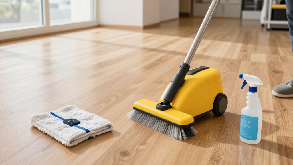 floor machine for scrubbing and stripping vct