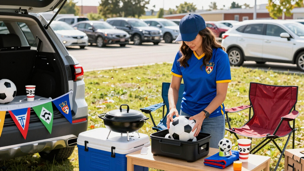 soccer fan tailgating gear