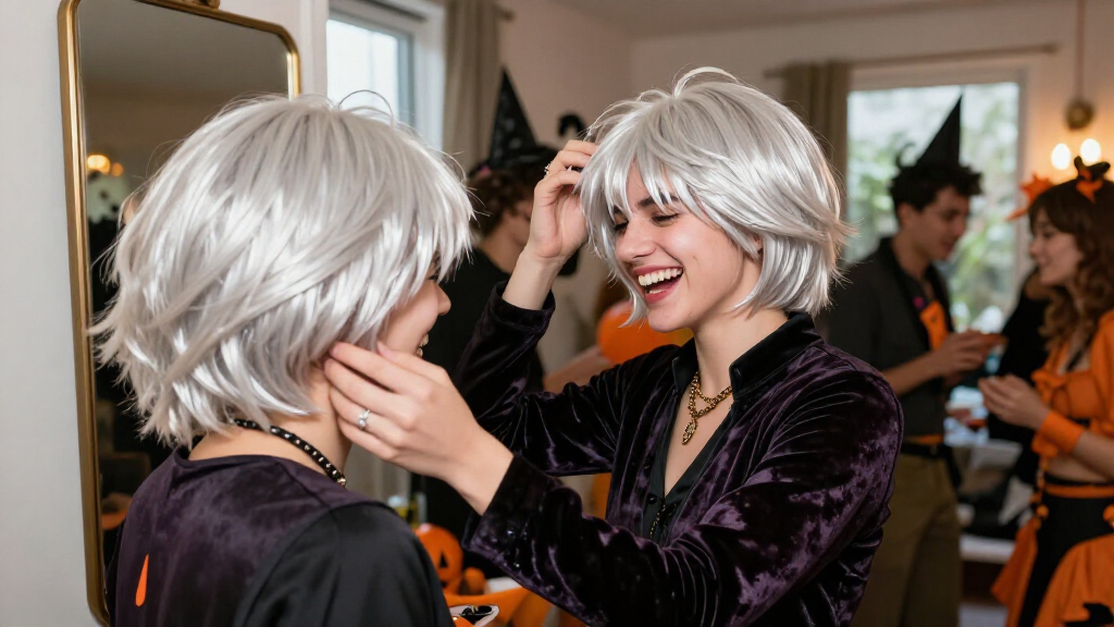 Halloween celebrity wigs