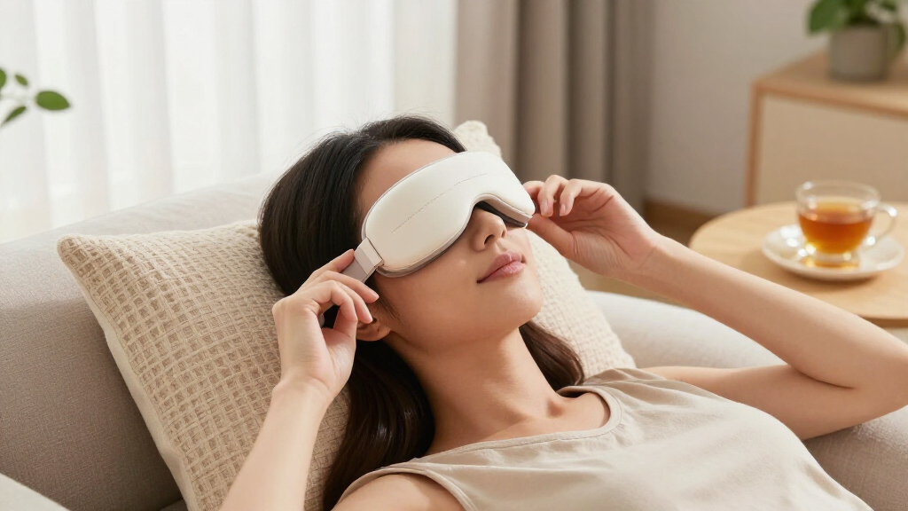 eye massager with adjustable pressure