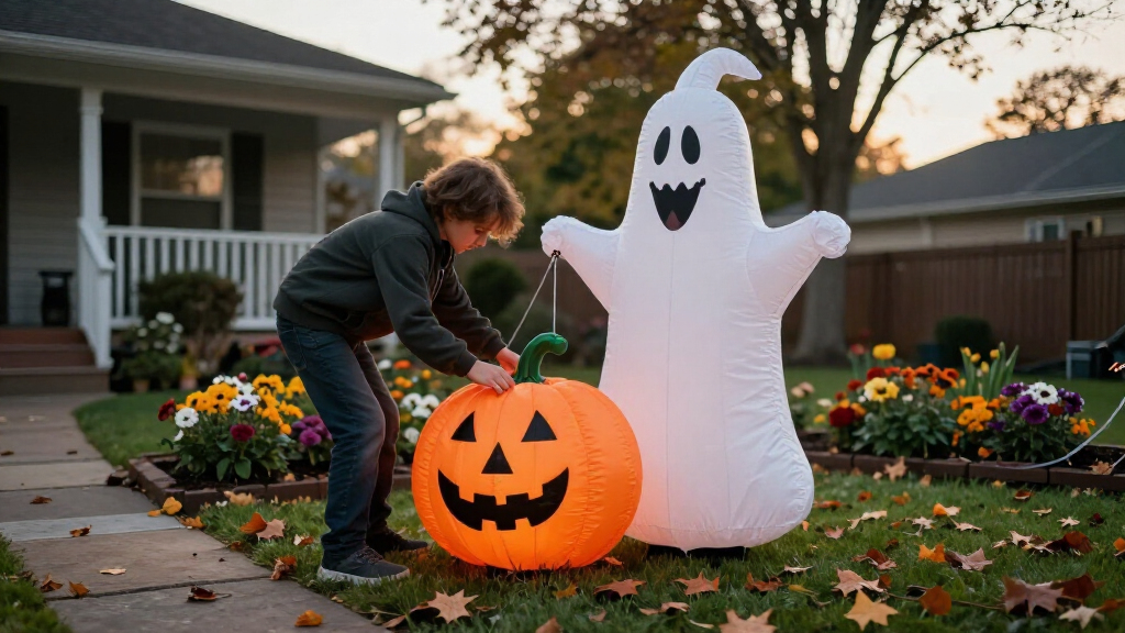 Halloween inflatable yard decorations