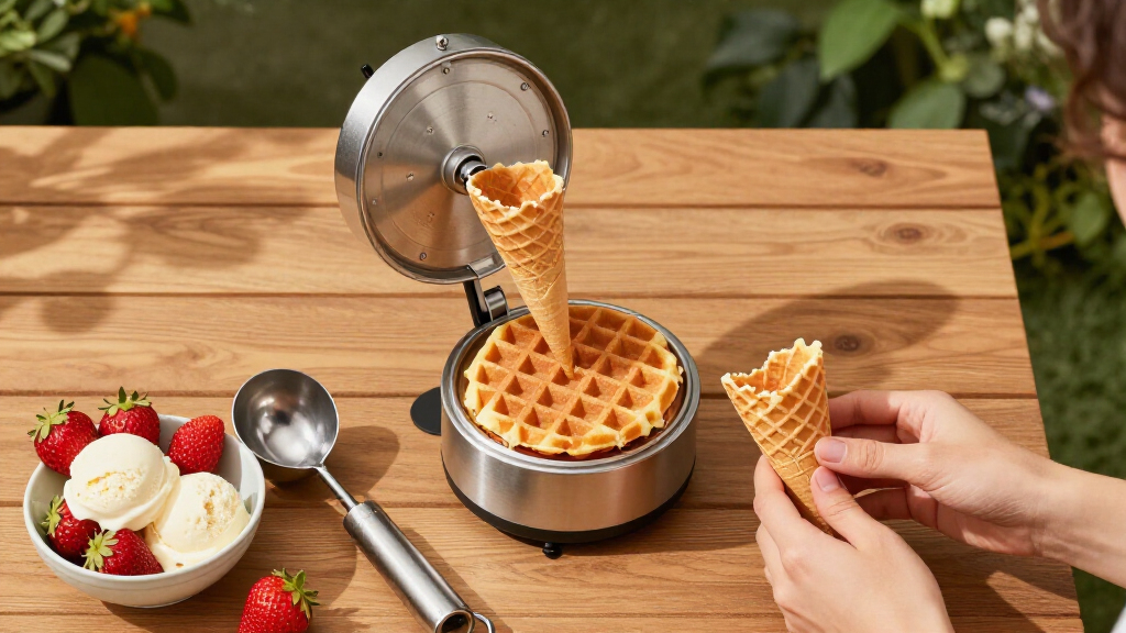 commercial waffle cone makers double
