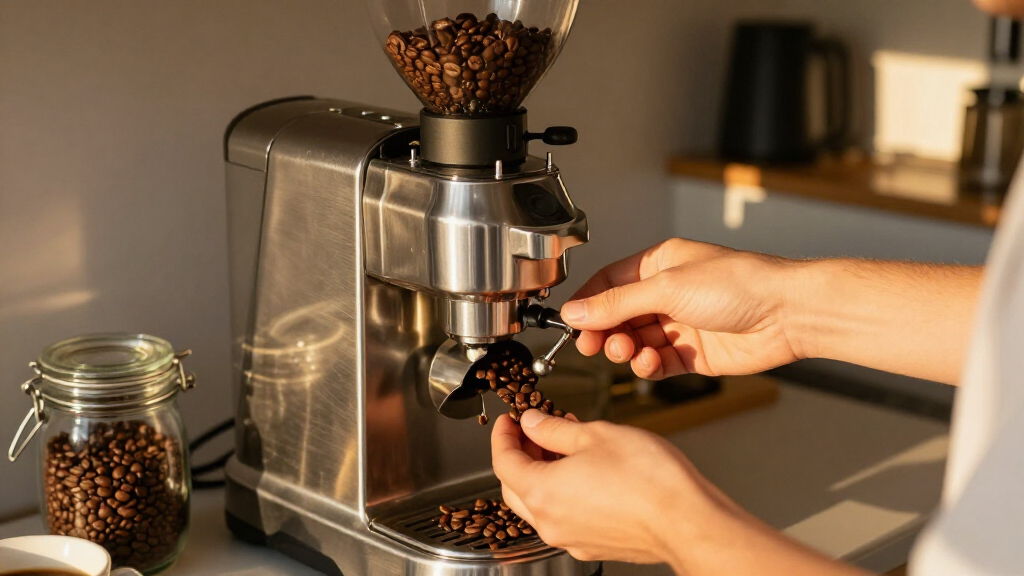 best commercial style espresso grinder with large burr set