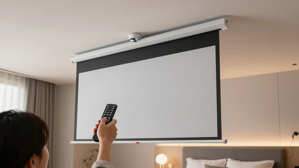 best bedroom projector screen motorized