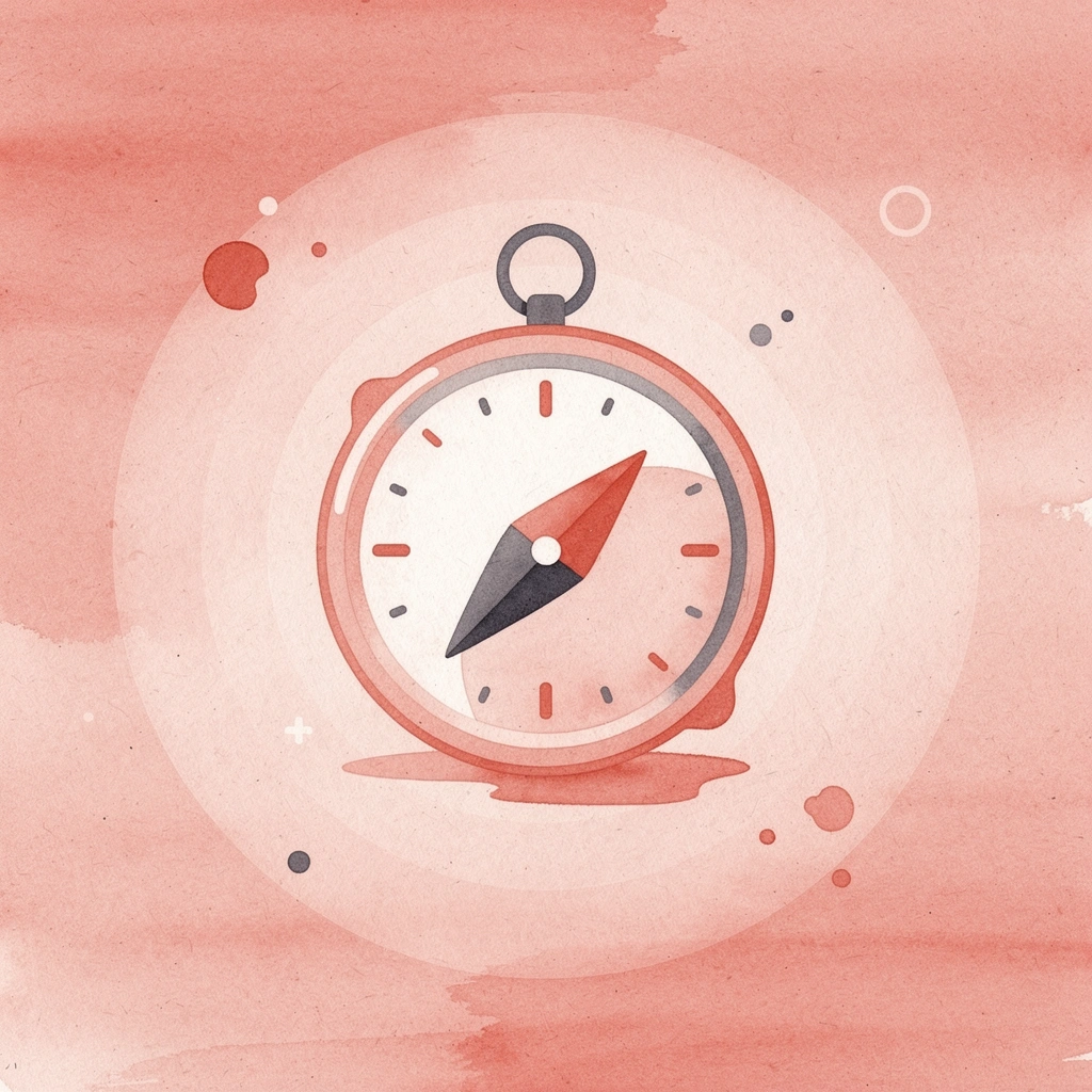Compass icon representing the body's internal guidance for readiness