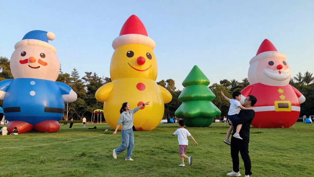 giant holiday inflatables 1220 ft