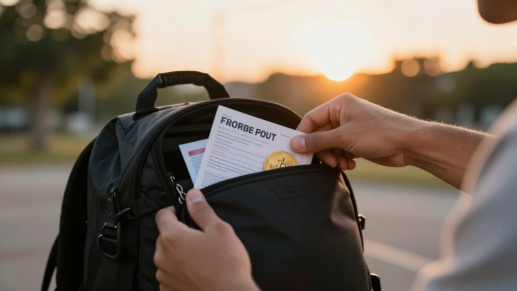 fireproof document bag for crypto records