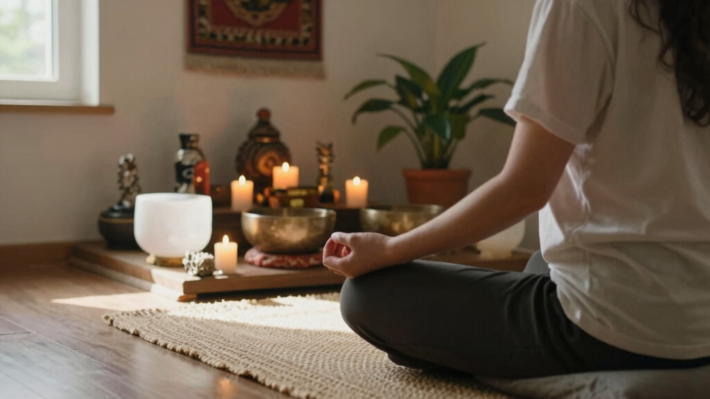 spirituality and meditation altar decor