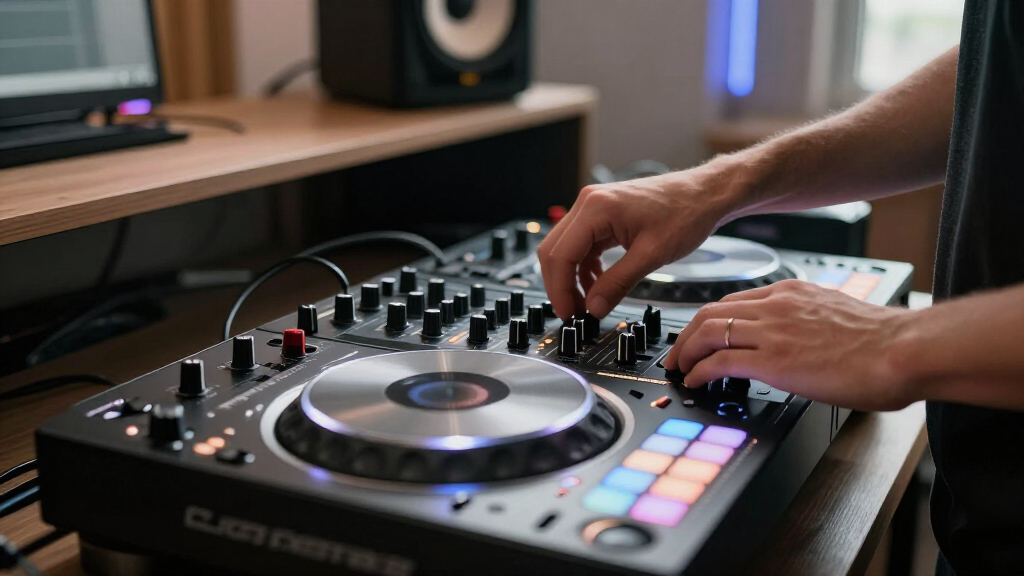best dj controller with jog wheels and pads