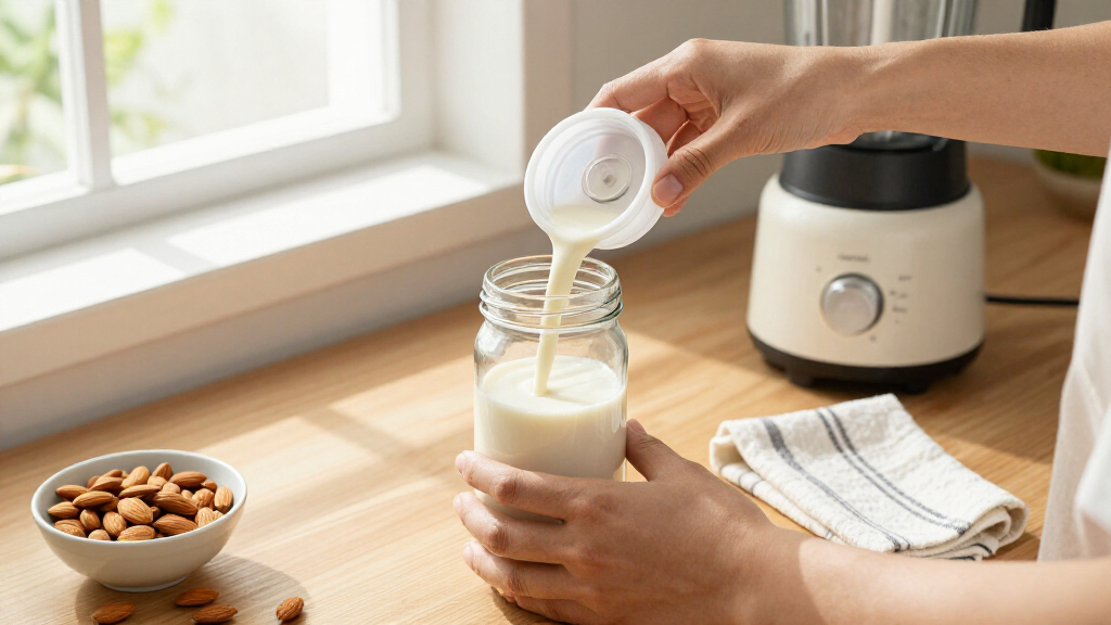 nut milk bottles with lids