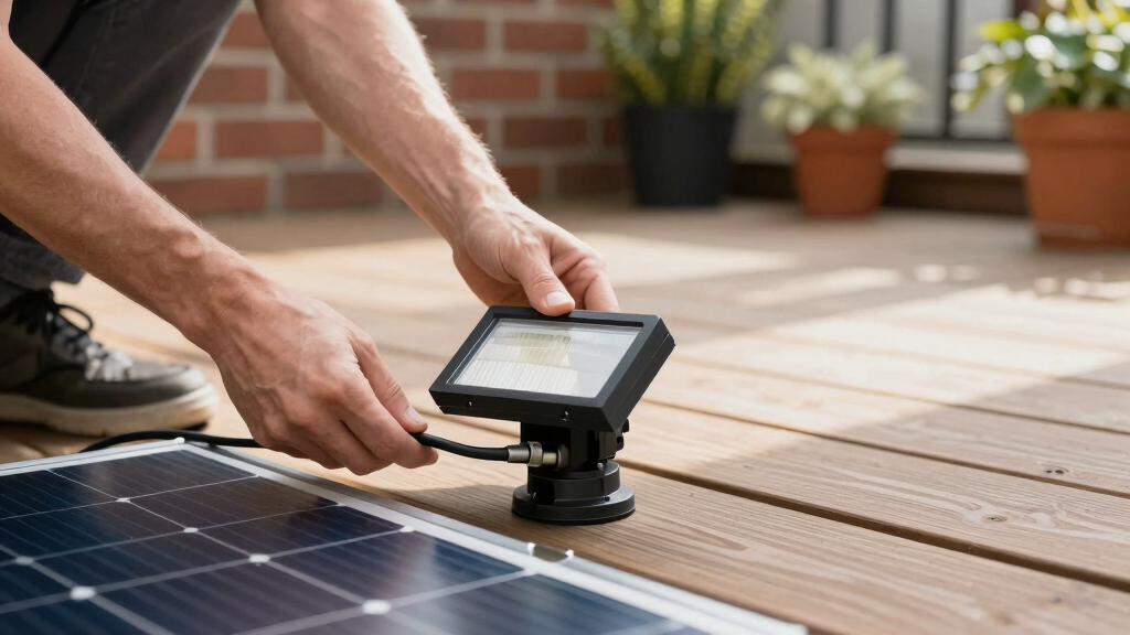 solar panel outdoor patio lights