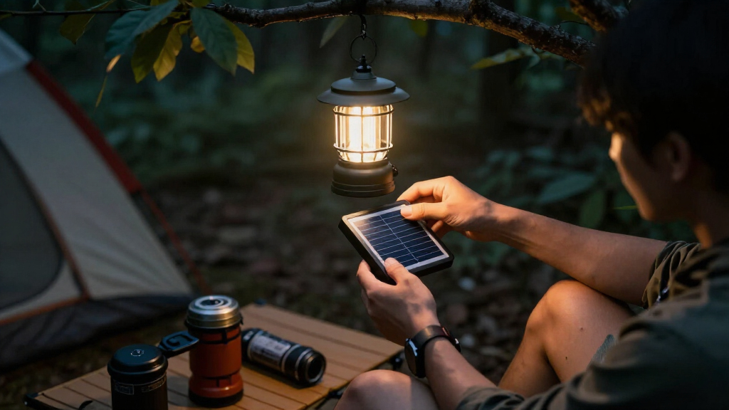 solar-powered camping lanterns