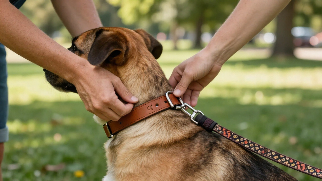 personalized leather dog collar