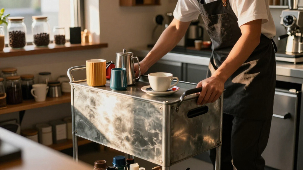 best heavy duty utility cart for espresso setups