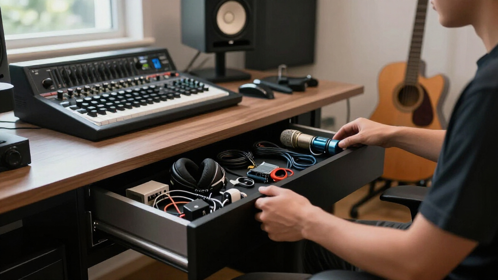 best under desk drawers for studio accessories