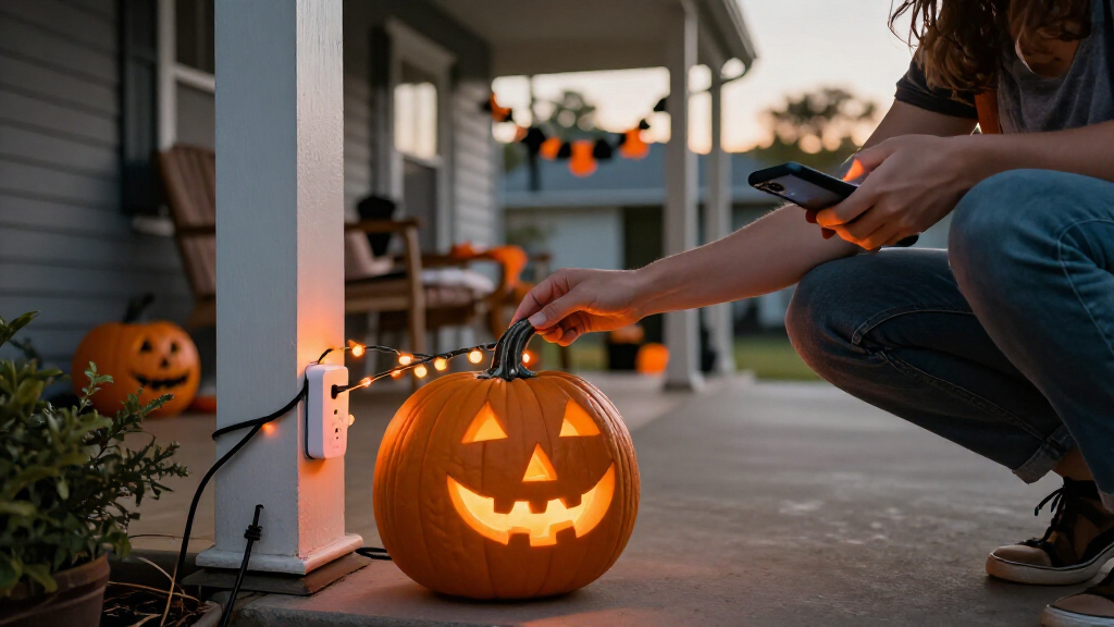 smart plugs for Halloween decorations