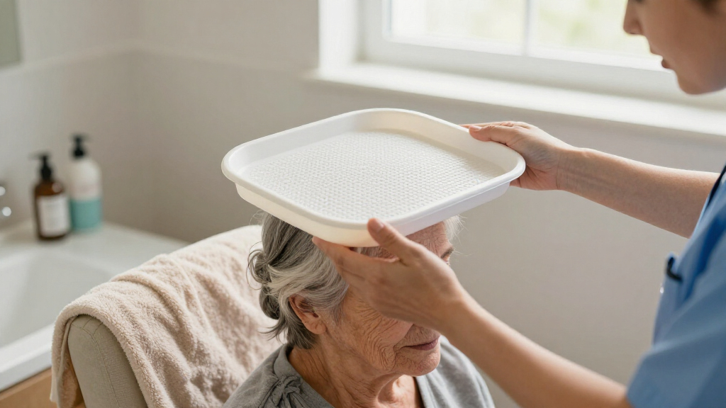 hair washing trays for elderly sink use